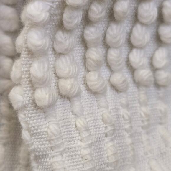 FLR PWR Upcycled Antique Hobnail textured Bedspread bag coin Small blue white - Picture 17 of 17